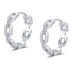 5A Zirconia Chain Hoop Earring 60200133