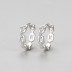 5A Zirconia Chain Hoop Earring 60200133