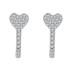 5A Heart Zirconia Hoop Earring 60200134