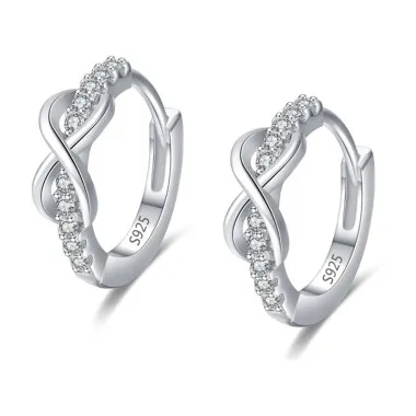 5A Infinity Zirconia Hoop Earring 60200135