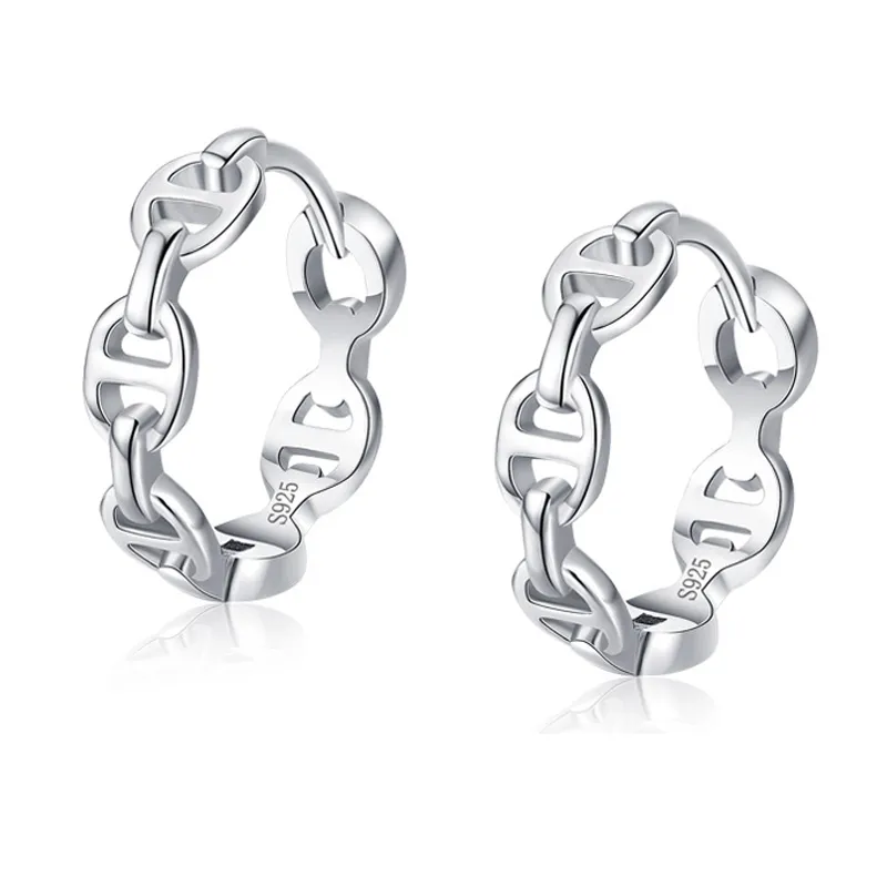 Hollow Chain Hoop Earring 60200136