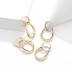 Geometric Linked Circles Hoop Earring 60200137