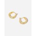 Satin Polish Zirconia Hoop Earring 60200138