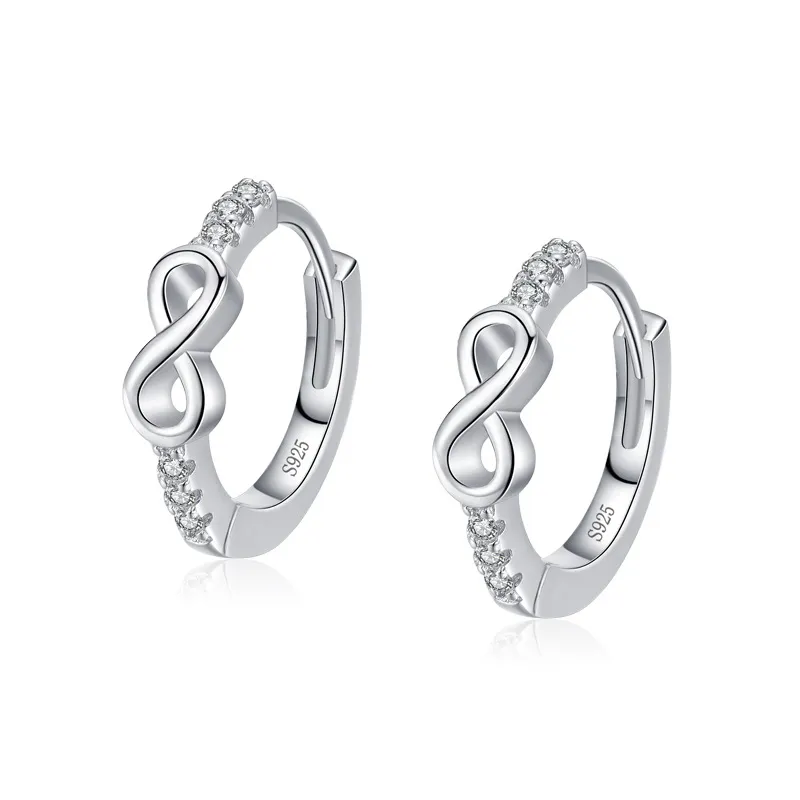 Zirconia Infinity Hoop Earring 60200149