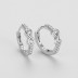 Zirconia Infinity Hoop Earring 60200149