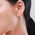 Minimalism Zirconia Hoop Earring 60200152