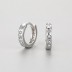 Square Round Zirconia Hoop Earring 60200155