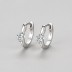 Elegant Round Zirconia Hoop Earring 60200157