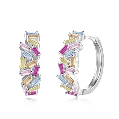 Sparkle Cluster Zirconia Hoop Earring 60200194