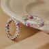 Rainbow Classic Zirconia Hoop Earring 60200195