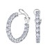 4mm 8A Zirconia French Hoop Earring 60200196