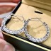 4mm 8A Zirconia French Hoop Earring 60200196