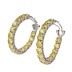 4mm 8A Zirconia French Hoop Earring 60200196