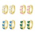 Lovely Heart Zirconia Hoop Earring 60200205