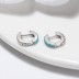 Turquoise Zirconia Hoop Earring 60200210