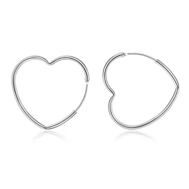 51mm Classic Heart Hoop Earrings 60200213