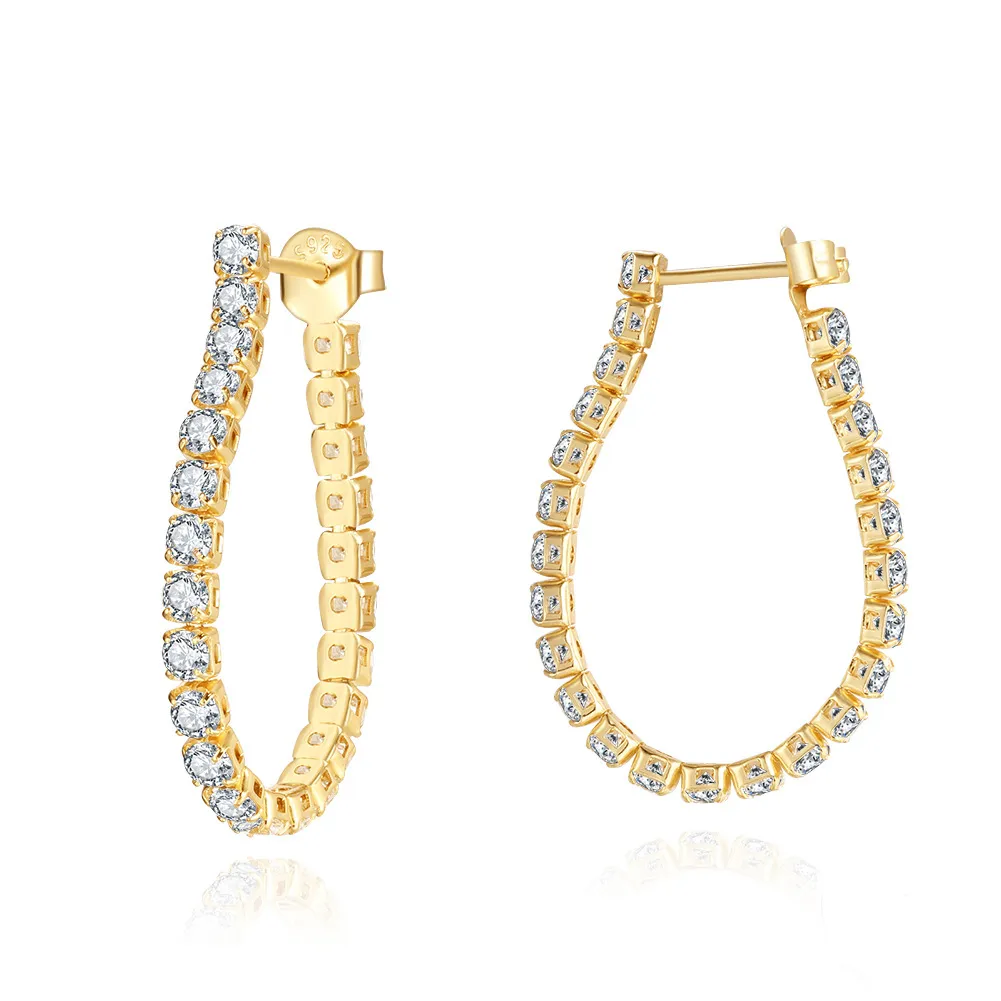 Sparkle Tennis Zirconia Hoop Earring 60200214