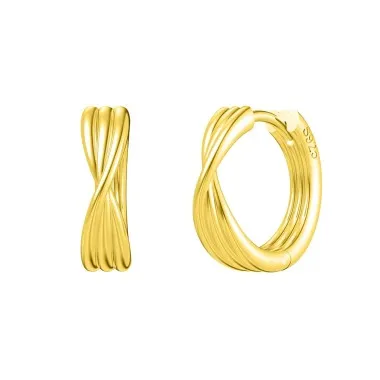 Vintage Twisted Lines Hoop Earrings 60200215