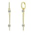 Full Zirconia Arrow Charm Hoop Earring 60300106