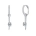 Zirconia Spike Charm Hoop Earring 60300107