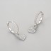 Zirconia Heart Dangle Hoop Earring 60300109