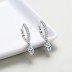 Waterdrop Zirconia Dangle Hoop Earring 60300112