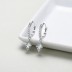 Rhombus Zirconia Dangle Hoop Earring 60300113