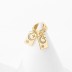 Zirconia Star Moon Dangle Hoop Earring 60300116