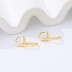 Unique Letter D U Shape Dangle Hoop Earring 60300120