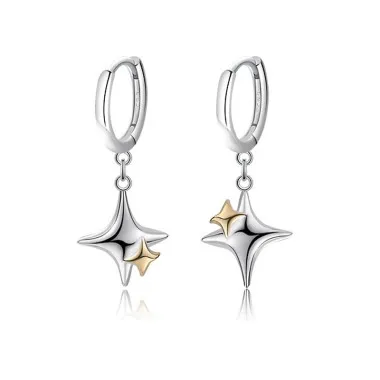 Cross Stars Dangle Hoop Earring 60300121