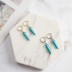 Vintage Turquoise Charm Hoop Earrings 60300126