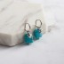 Vintage Turquoise Star Charm Hoop Earrings 60300129