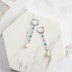 Vintage Turquoise Zirconia Tassel Hoop Earrings 60300130