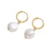 Vintage Pearl Beads Hoop Earrings 60300131