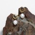 Vintage Pearl Beads Hoop Earrings 60300131