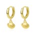 Lovely Metal Shells Charm Hoop Earrings 60300140