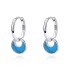 Lovely Turquoise Charm Hoop Earrings 60300144