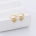 Lovely Bees Zirconia Charm Hoop Earrings 60300152