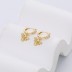 Lovely Bees Zirconia Charm Hoop Earrings 60300152