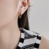 Minimalist Round Frensh Lock Hoop Earring 60400003