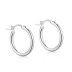 Minimalist Round Frensh Lock Hoop Earring 60400003