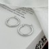 Minimalist Round Frensh Lock Hoop Earring 60400003