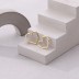 Love Heart Frensh Lock Hoop Earring 60400004