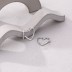 Love Heart Frensh Lock Hoop Earring 60400004