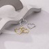 Love Heart Frensh Lock Hoop Earring 60400004