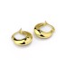 Geometric Round Frensh Lock Hoop Earring 60400005