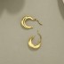 Geometric Round Frensh Lock Hoop Earring 60400005