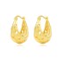 Knitted Metal French Lock Hoop Earring 60400006