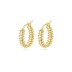 Vintage Dull Polish French Lock Hoop Earring 60400009