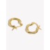 Vintage Braided French Lock Hoop Earring 60400012